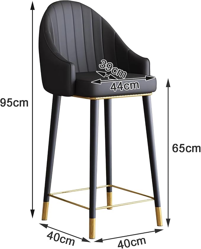Silla Alta, Fija, con brazos, en beige o negro — foto 6 de 6