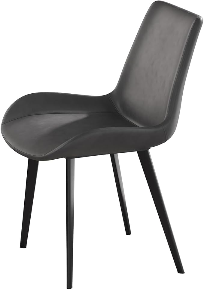 Silla Barril, Asiento curvo tapizado camel, patas de metal — foto 8 de 10