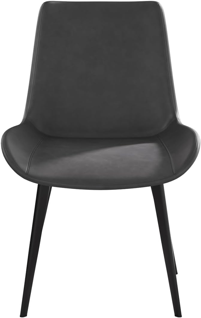 Silla Barril, Asiento curvo tapizado camel, patas de metal — foto 6 de 10